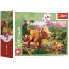 7297 PUZZLE MINI 54 ELEMENTY NIESAMOWITE DINOZAURY TREFL
