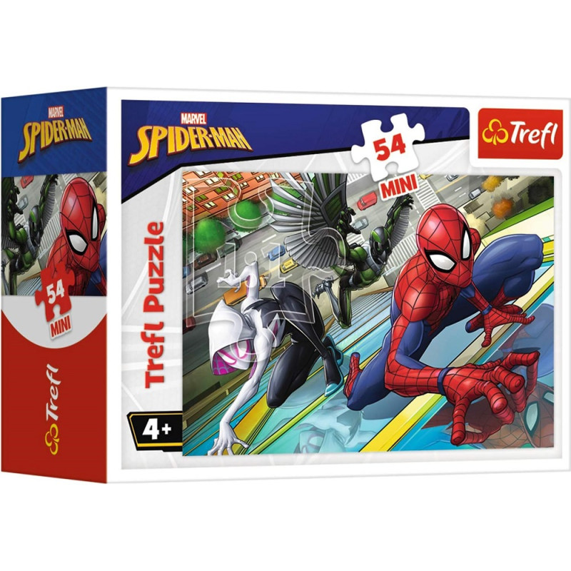 6054 PUZZLE MINI 54 ELEMENTY CZAS NA SPIDER-MANA TREFL