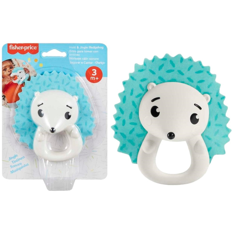 1603 Fisher-Price Grzechotka Jeżyk dla niemowląt zabawka sensoryczna, gryzak