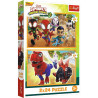 4325 Trefl Puzzle 2x24 elementy Spidey i dinozaury