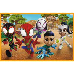 4325 Trefl Puzzle 2x24 elementy Spidey i dinozaury