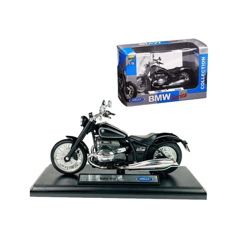 1:18 METALOWY MODEL WELLY MOTOR BMW R18 CZARNY 12859