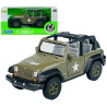 1:34 METALOWY MODEL WELLY 2007 JEEP WRANGLER RUBICON WOJSKOWY 42371
