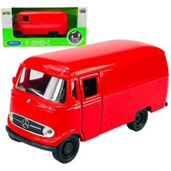 1:34 METALOWY MODEL WELLY MERCEDES-BENZ L319 CZERWONY 43755PV - F