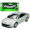 1:34 METALOWY MODEL WELLY PEUGEOT COUPE 407 SREBRNY 42368F 