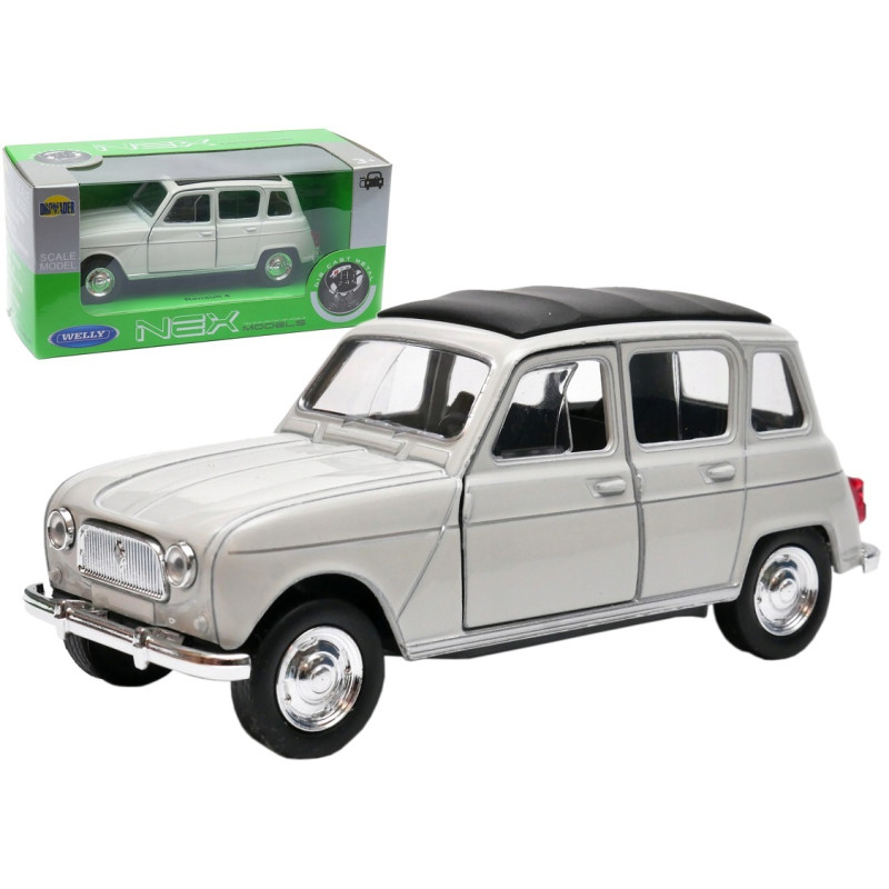 1:34 METALOWY MODEL WELLY RENAULT 4 BIAŁY 43741