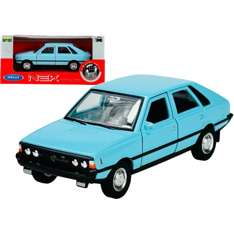 1:34 METALOWY MODEL WELLY FSO POLONEZ 1500 MR'78 NIEBIESKI 43841