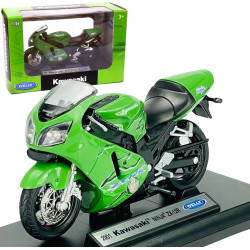 1:18 METALOWY MOTOCYKL MODEL WELLY MOTOR 2001 KAWASAKI NINJA ZX-12R 12167