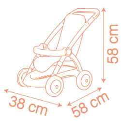 0244 Wózek dla lalek Smoby Baby Nurse Spacerówka do lalek 