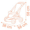 0244 Wózek dla lalek Smoby Baby Nurse Spacerówka do lalek 