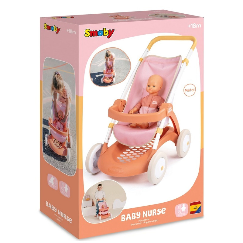 0244 Wózek dla lalek Smoby Baby Nurse Spacerówka do lalek 