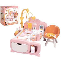 3934 Smoby Baby Nurse Kącik Opiekunki Łóżeczko Interaktywny Zestaw