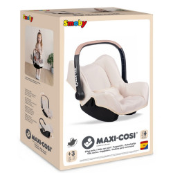 2443 Smoby MAXI COSI Nosidełko Fotelik Samochodowy dla Lalek beżowy 