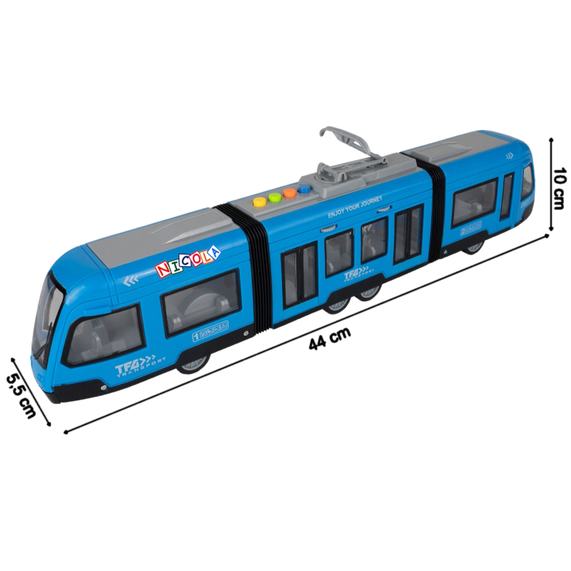 * 5397 INTERAKTYWNY DUŻY TRAMWAJ ŚWIATŁO DŹWIĘK