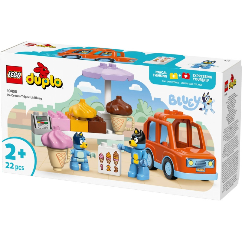 10458 Lego Klocki Duplo Bluey Wyprawa po lody z Bluey