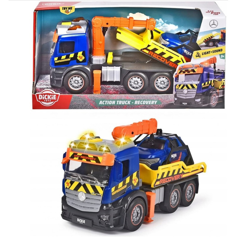 6176 DICKIE TOYS CIĘŻARÓWKA LAWETA Z PODNOŚNIKIEM