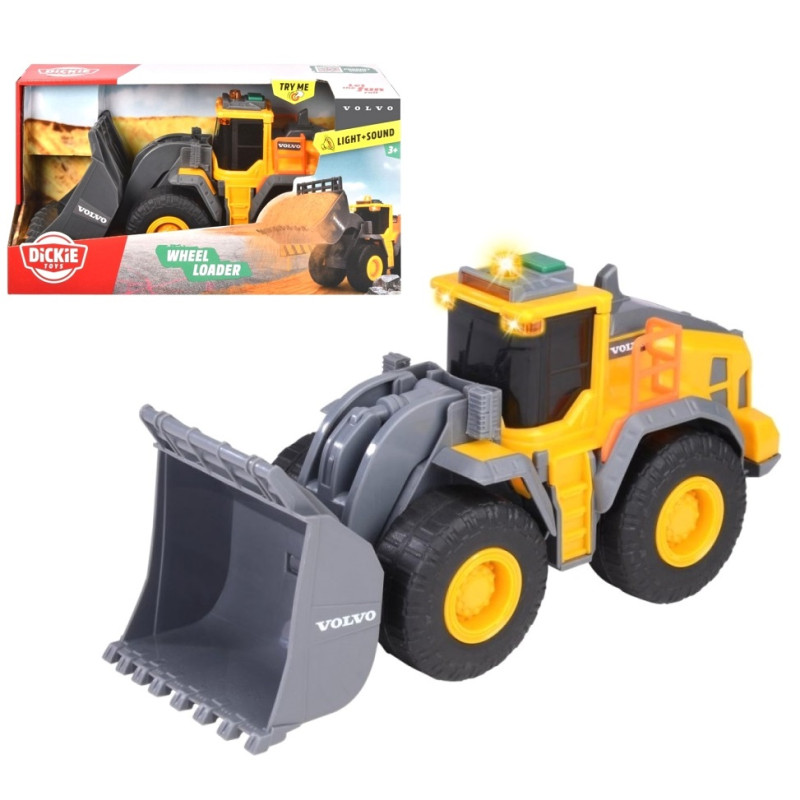 7646 Ładowarka Spychacz VOLVO Dickie Toys światło dźwięk zabawka budowlana