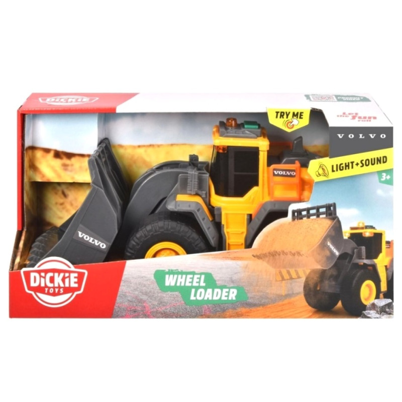 7646 Ładowarka Spychacz VOLVO Dickie Toys światło dźwięk zabawka budowlana