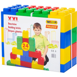 37503 KOLOROWE DUŻE KLOCKI BUDOWNICZE 24ele.