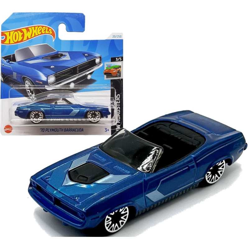 0227 METALOWY SAMOCHODZIK HOT WHEELS '70 PLYMOUTH BARRACUDA HW ROADSTERS 20/250