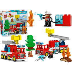 10473 28 elementów Klocki Lego Duplo Wóz strażacki z wężem i strażakiem 