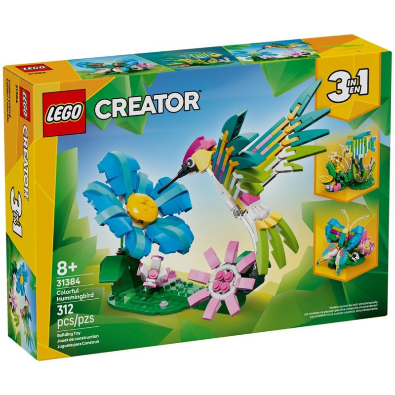 31384 Klocki Lego Creator Dzikie zwierzęta: kolorowy koliber 312 elementy 