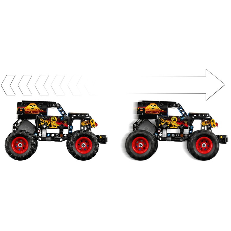 42219 Klocki Lego Technic Monster Jam Grave Digge Ogień i lód 263 elementy