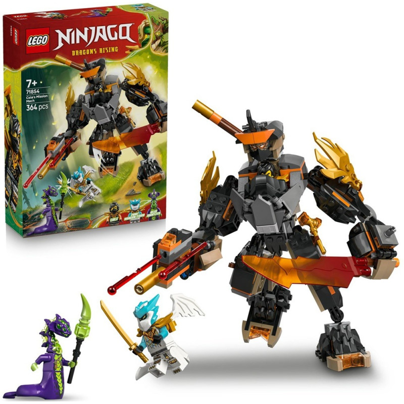 71854 Klocki Lego Ninjago Mech specjalny Cole’a Zane w smoczej zbroi 364 elementy