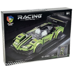 0680 Klocki konstrukcyjne Auto Sportowe Racing Zielone Wyścigowe Zestaw