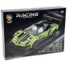 0680 Klocki konstrukcyjne Auto Sportowe Racing Zielone Wyścigowe Zestaw