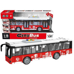 7251 Autobus Miejski Zabawka City Bus 1:16 Napęd Frykcyjny Światło Dźwięk 