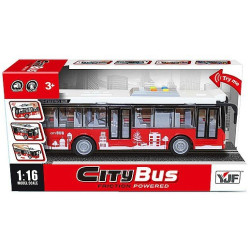 7251 Autobus Miejski Zabawka City Bus 1:16 Napęd Frykcyjny Światło Dźwięk 