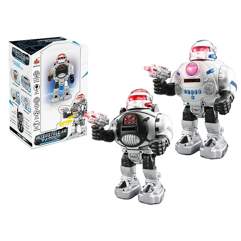 6928 Duży Robot Zdalnie Sterowany Strzela Dyskami Interaktywny Światło