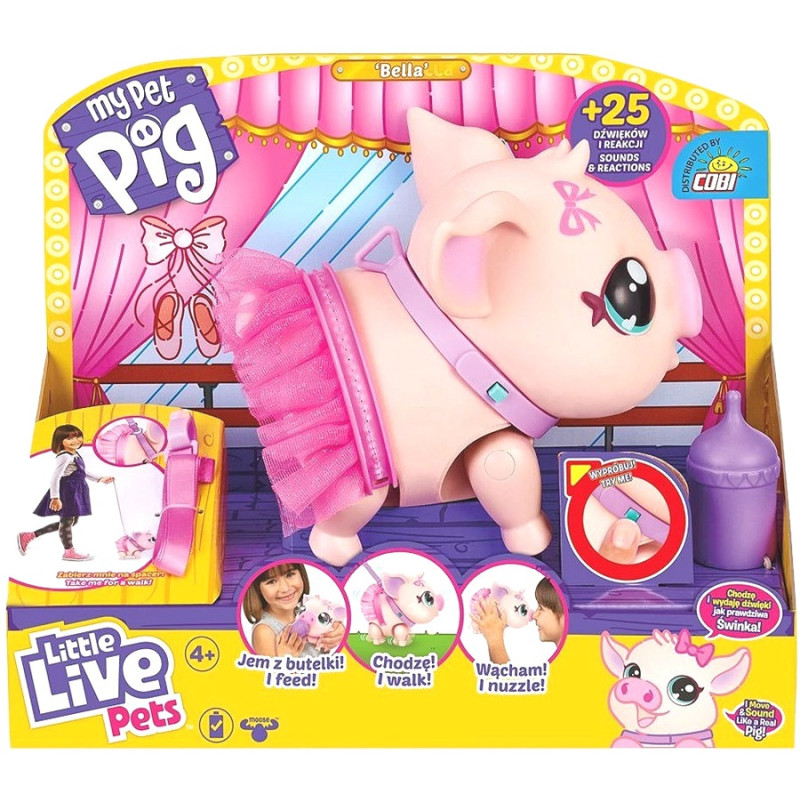 0009 Little Live Pets Interaktywna Moja Świnka Baletnica Bella My Pet Pig