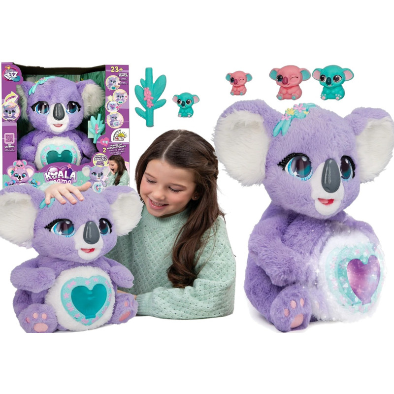 1051 Interaktywna Koala Club Petz Mama Koala fioletowa głaszcz i przytulaj