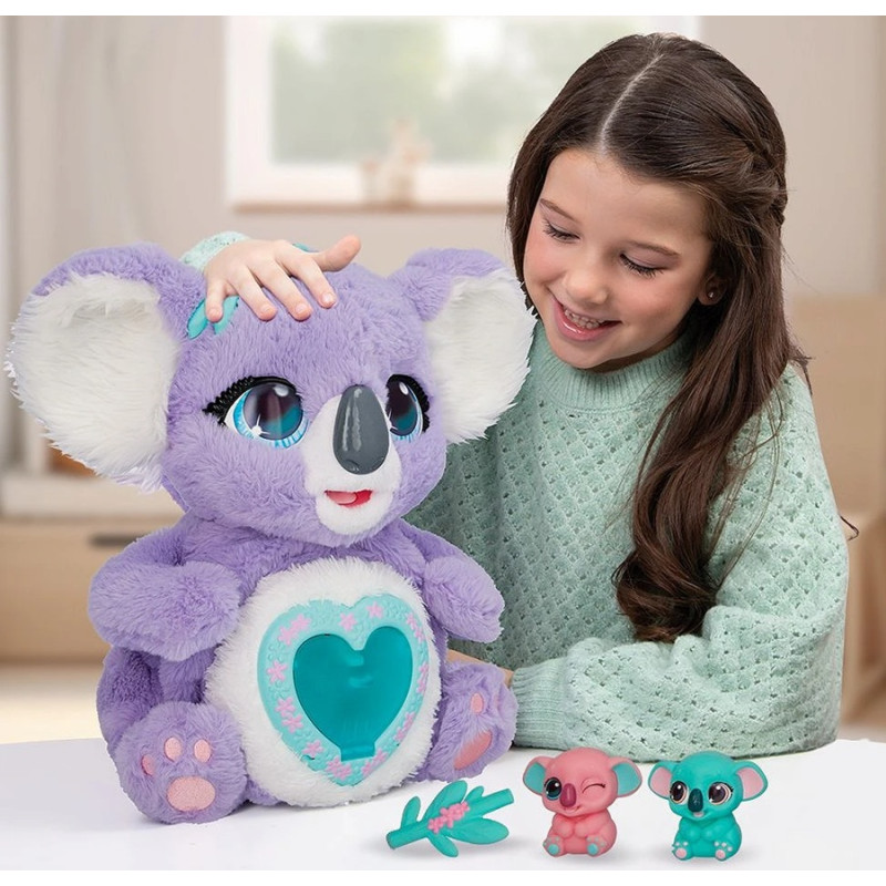 1051 Interaktywna Koala Club Petz Mama Koala fioletowa głaszcz i przytulaj