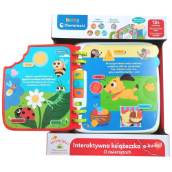 50388 Clementoni Baby Interaktywna Książeczka o zwierzętach A-ku-ku 