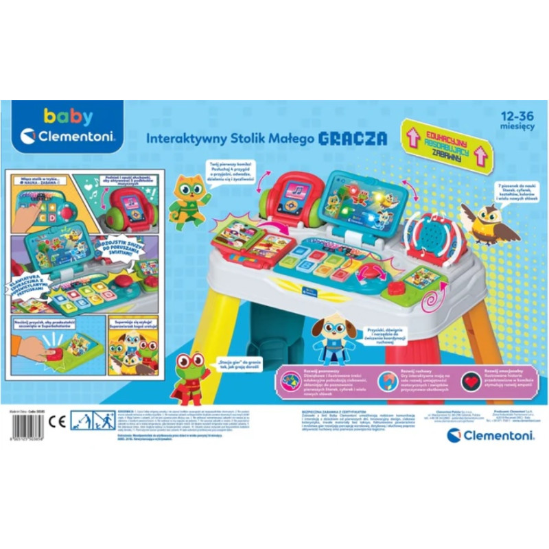 50385 Clementoni Baby Interatywny Stolik Małego Gracza 