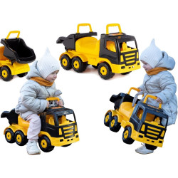 3520 Duża Ciężarówka Wywrotka Jeździk– Auto do piasku i jazdy – pojazd budowlany