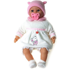 5135 Lalka bobas 45cm interaktywna miękka lalka niemowlak w ubranku