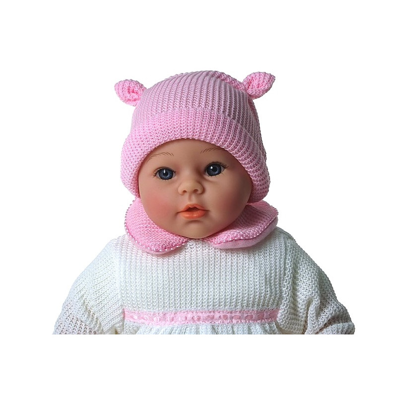 5135 Lalka bobas 45cm interaktywna miękka lalka niemowlak w ubranku