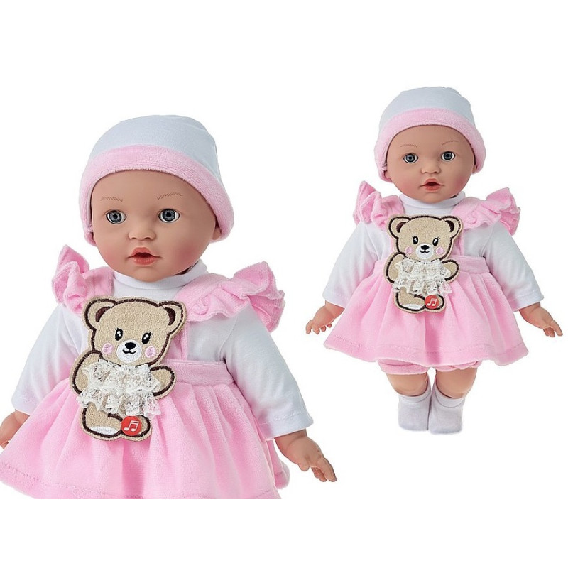 3530 Lalka bobas 40cm interaktywna miękka lalka niemowlak w ubranku 3530