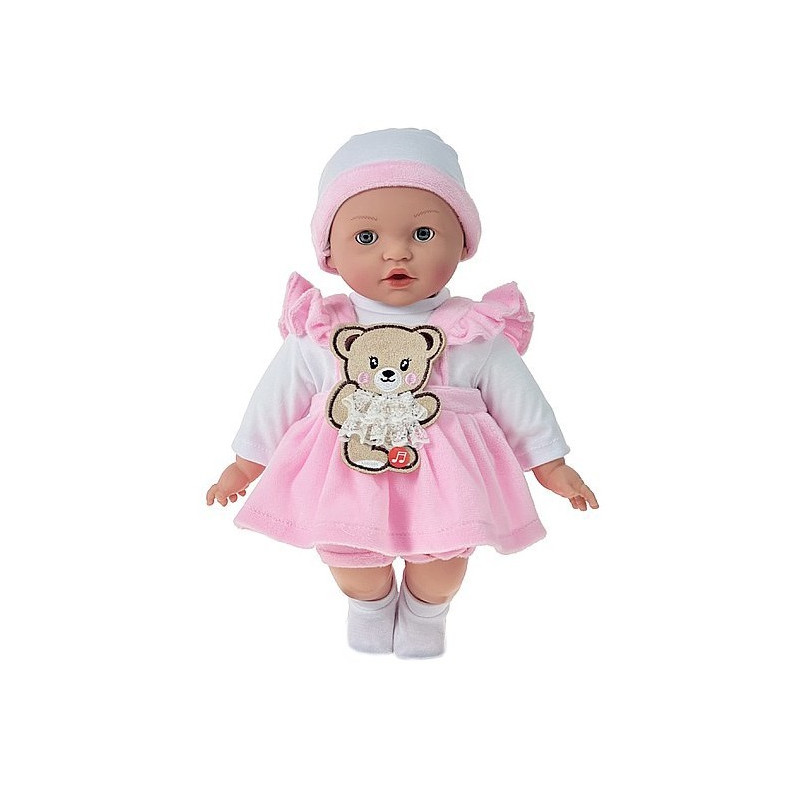 3530 Lalka bobas 40cm interaktywna miękka lalka niemowlak w ubranku 3530