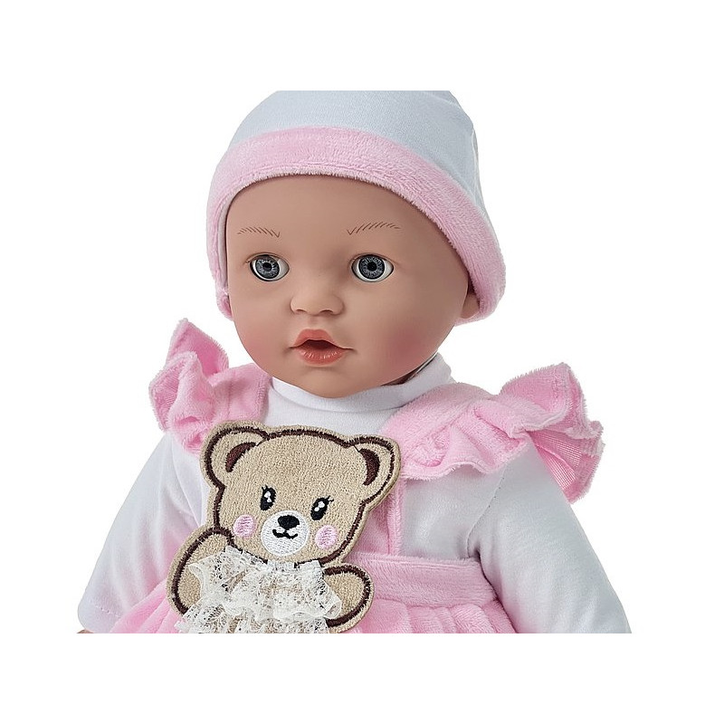 3530 Lalka bobas 40cm interaktywna miękka lalka niemowlak w ubranku 3530
