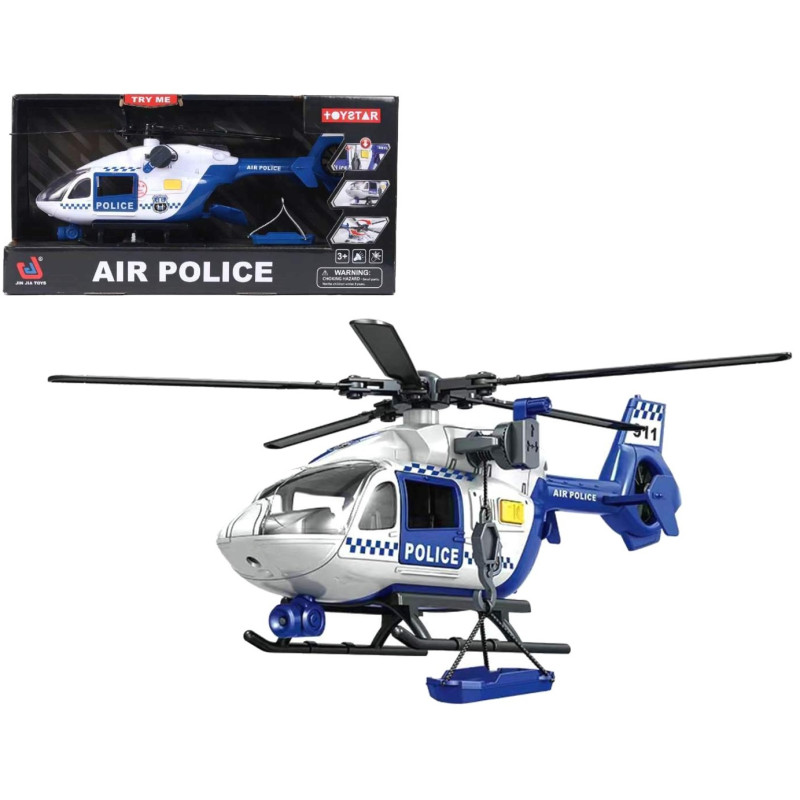 0502 Helikopter policyjny AIR POLICE dla dzieci światło dźwięk Zabawka