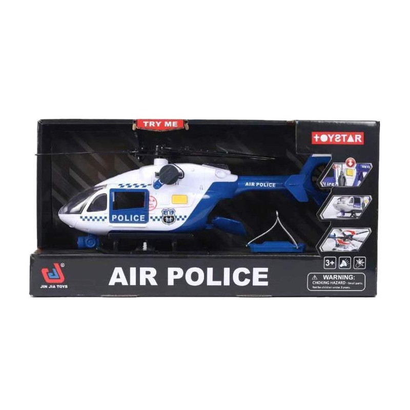 0502 Helikopter policyjny AIR POLICE dla dzieci światło dźwięk Zabawka
