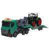 4341 Zestaw Transporter z traktorem ciężarówka z lawetą + traktor z ładowarką