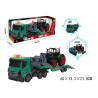 4341 Zestaw Transporter z traktorem ciężarówka z lawetą + traktor z ładowarką