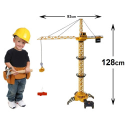 * 3164 Wielki 128cm dźwig żuraw zdalnie sterowany maszyna budowlana 