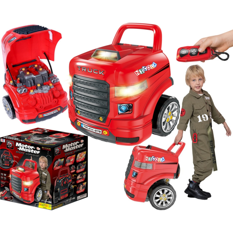 * 5465 Zestaw Mechanika Warsztat dla Dzieci Ciężarówka Światła Dźwięki